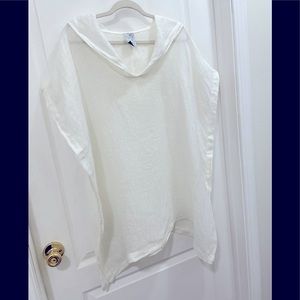 La Fixsun 100% Linen Hooded Tunic